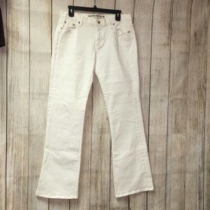 GAP White Low-Rise Bootcut Jeans
